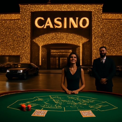 1777bet Baccarat table green filter view
