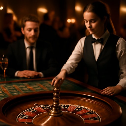 1777bet Roulette wheel seen up close